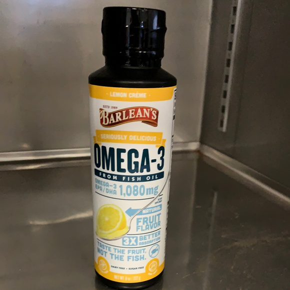 Barlean's Seriously Delicious Omega-3 Lemon Creme  8 oz.