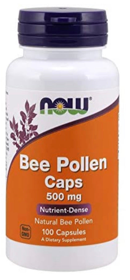 NOW Bee Pollen Caps 500 mg 100 C