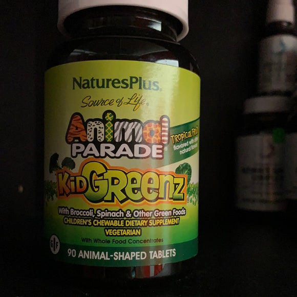 Natures Plus Children’s chewable Greenz