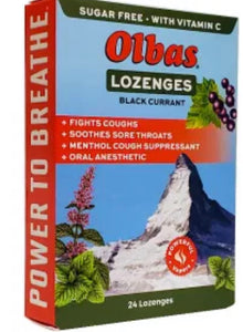 Olbas Lozenges Black Current 24 Loz