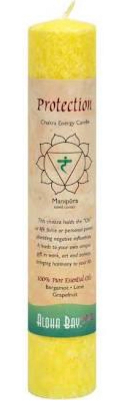 Aloha Bay Chakra Pillar Candle Protect Y