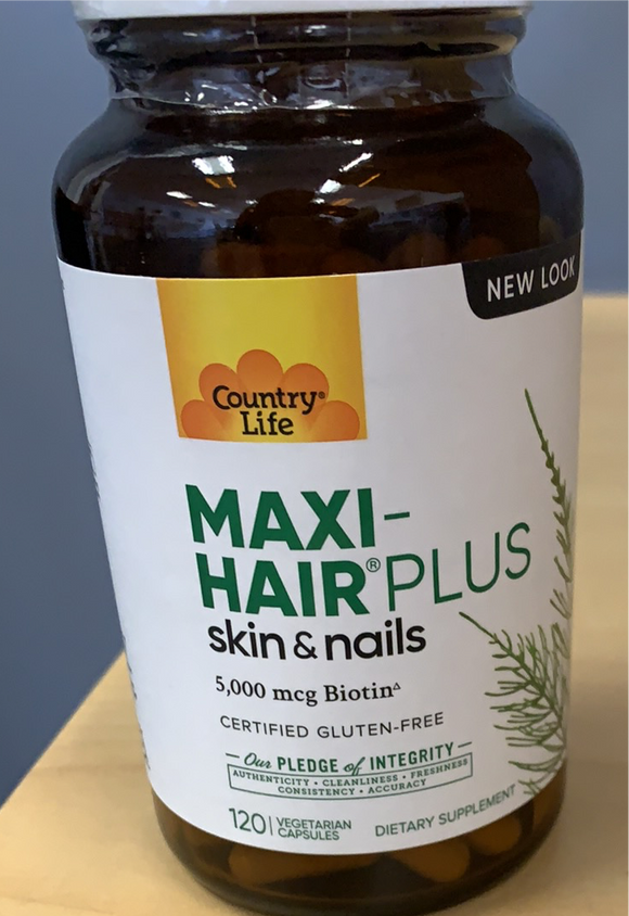 Country Life Maxi Hair Plus Biotin 120 VC