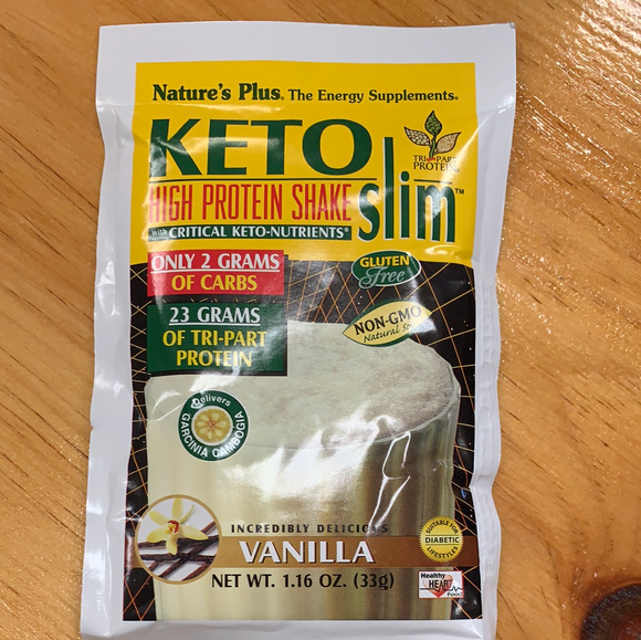 Nature's Plus  KetoSlim Protein shake single serve