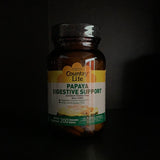 Country Life papaya digestive support 200 chewable wafers