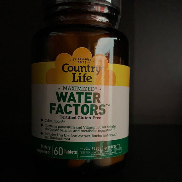 Country Life Water Factors 60 tablets