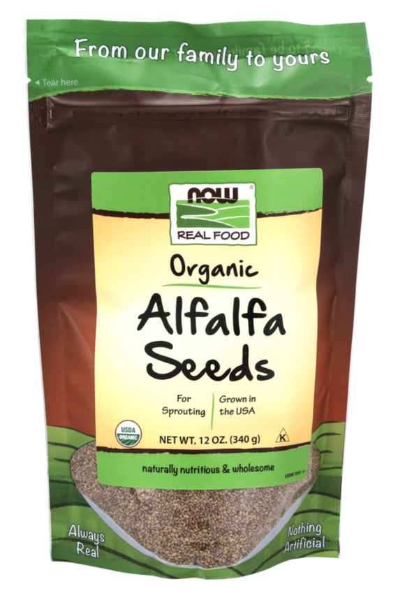 NOW Organic Alfalfa Seeds For Sprouting