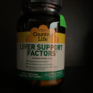 Country Life liver support factors 50 vegan tablets