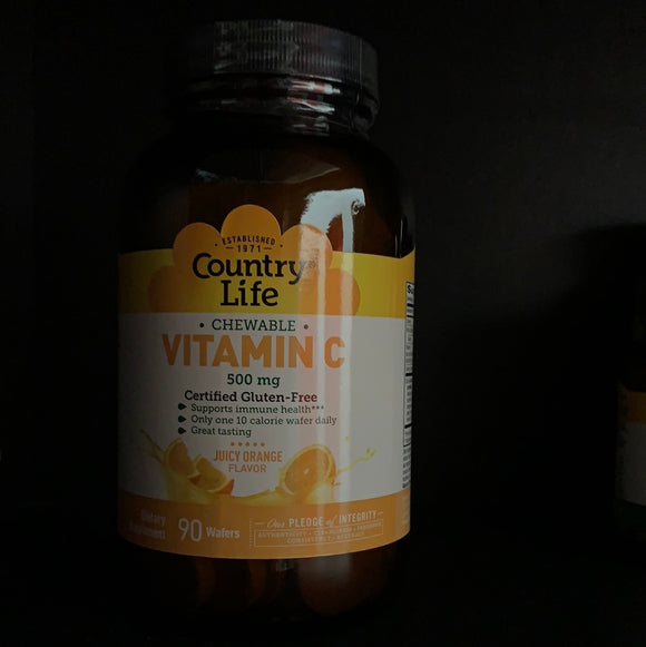 Country Life Vitamin C chewable 90 wafers