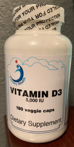 Country Health Chelated Vitamin D-3 5000IU 180 VC