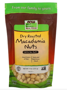 NOW Raw Unsalted Macadamia Nuts 8 oz.