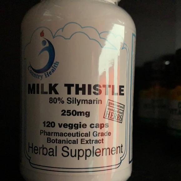 Country Health Milk Thistle 120 veggie capsules