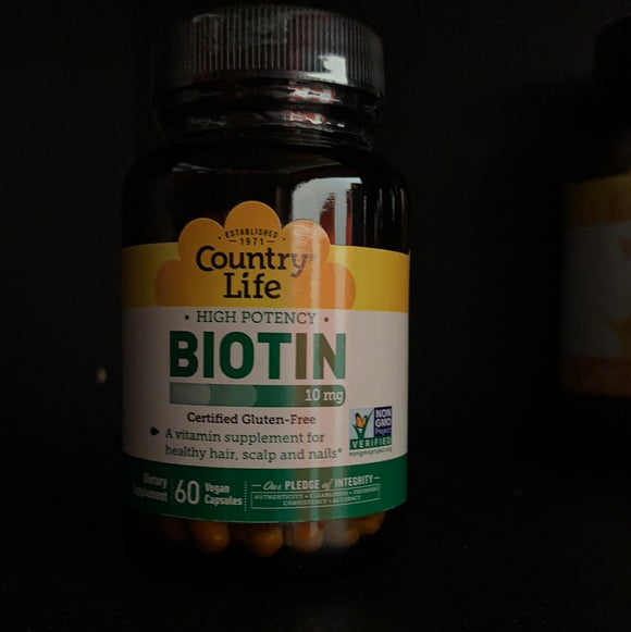 Country Life Biotin 60 vegan capsules