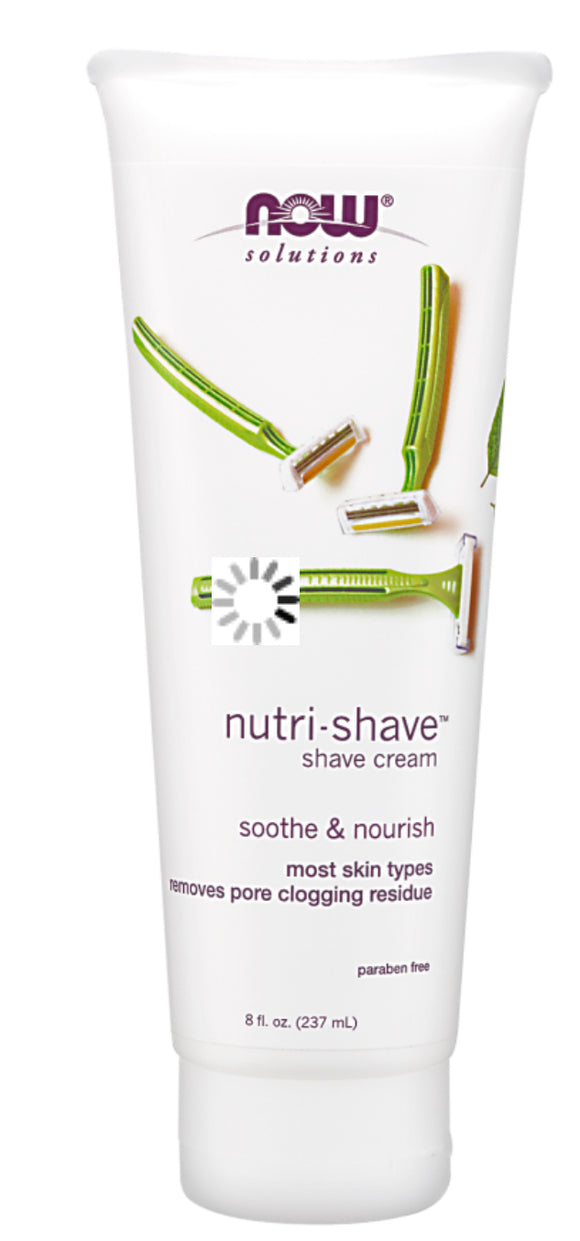 NOW Nutri-Shave Natural Shave Cream 8oz