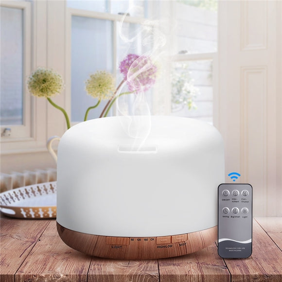 Air Humidifier Essential oil diffuser 300ML 500ML Ultrasonic Cool Mist Maker Fogger Humidifier LED Lamp Aroma Diffuser Electric