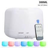 Air Humidifier Essential oil diffuser 300ML 500ML Ultrasonic Cool Mist Maker Fogger Humidifier LED Lamp Aroma Diffuser Electric