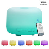 Air Humidifier Essential oil diffuser 300ML 500ML Ultrasonic Cool Mist Maker Fogger Humidifier LED Lamp Aroma Diffuser Electric