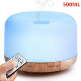Air Humidifier Essential oil diffuser 300ML 500ML Ultrasonic Cool Mist Maker Fogger Humidifier LED Lamp Aroma Diffuser Electric