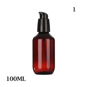 100ML-500ML Brown Transparent Hand Sanitizer Bottle Liquid Soap Whipped Mousse Points Bottling Shampoo Lotion Shower Gel Bottles