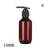 100ML-500ML Brown Transparent Hand Sanitizer Bottle Liquid Soap Whipped Mousse Points Bottling Shampoo Lotion Shower Gel Bottles
