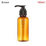 100ML-500ML Brown Transparent Hand Sanitizer Bottle Liquid Soap Whipped Mousse Points Bottling Shampoo Lotion Shower Gel Bottles