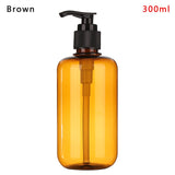 100ML-500ML Brown Transparent Hand Sanitizer Bottle Liquid Soap Whipped Mousse Points Bottling Shampoo Lotion Shower Gel Bottles