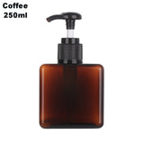 100ML-500ML Brown Transparent Hand Sanitizer Bottle Liquid Soap Whipped Mousse Points Bottling Shampoo Lotion Shower Gel Bottles
