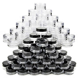 10pcs 2g/3g/5g/10g/15g/20g Empty Plastic Clear Cosmetic Jars Makeup Container Lotion Bottle Vials Face Cream Sample Pots Gel Box