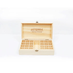 doTERRA Essential Oil Storage Wooden Box 25 Compartment Storage Box 15ML 24+1 Compartment Essential Oil Display Box