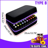 30/70 Bottles Portable Essential Oil Case Doterra 15ML Essential Oil Box Oil Bag Travel Carrying Holder Nail Polish Storage Bag